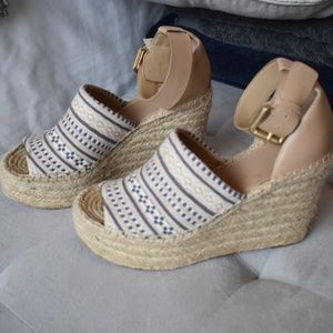 Marc Fischer Ankle Strap Espadrille Wedge